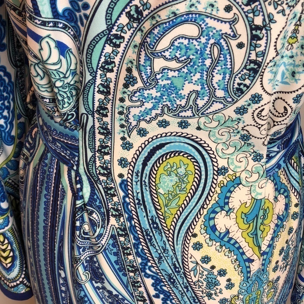 Linea Donatello Paisley Light Weight Robe S/M - Picture 7 of 9